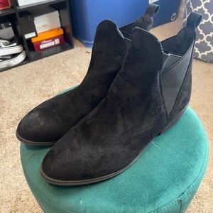 Black Suede Ankle Booties